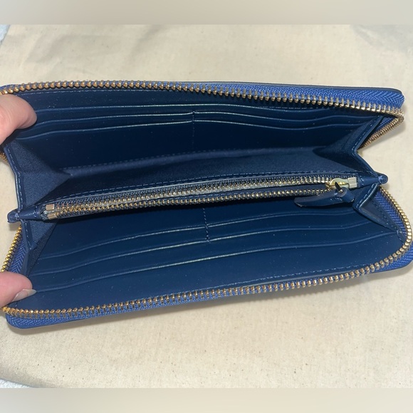 Tory Burch Wallet, Royal Blue (New/Unused) - Picture 4 of 5